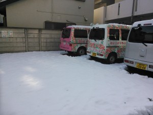 ２度の大雪で、今朝もこの通り