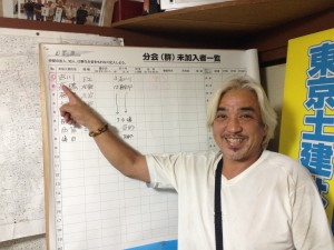 拡大１番の紹介者 石川福分会長。サイコ～です！