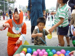 仮装してる子供たち